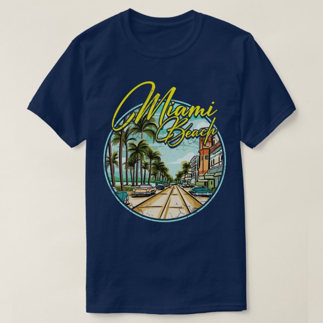 T-shirt Miami Beach Floride (Design devant)