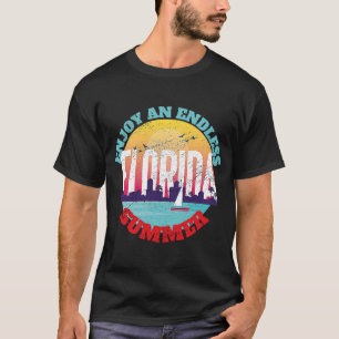 T-shirt Miami Beach Floride Été sans fin
