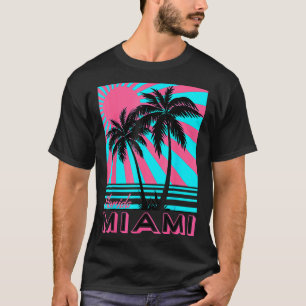T-shirt Miami Beach Floride Miami Palm Trees
