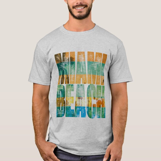 T-shirt Miami beach fun (Devant)
