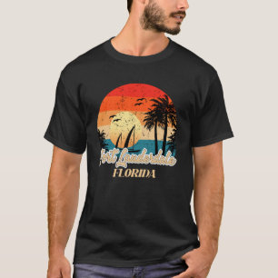 T-shirt Miami Beach Souvenirs Floride I Love Miami Vacatio