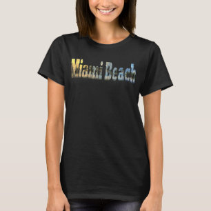 T-shirt Miami Beach Sunset Floride Usa Souvenir 1