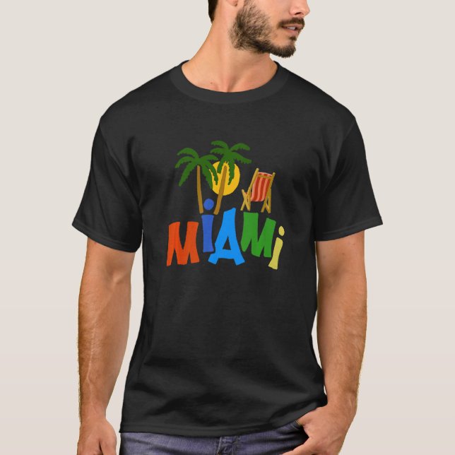 T-shirt Miami City Floride souvenir pour hommes femmes 7 (Devant)
