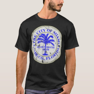 T-shirt Miami Florida City Seal State Home Fierté Dade Cou