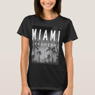 T-shirt Miami Florida Sunset - I Love Miami Beach Souvenir
