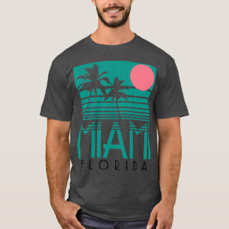T-shirt Miami Florida Vintage Palm Trees Beach