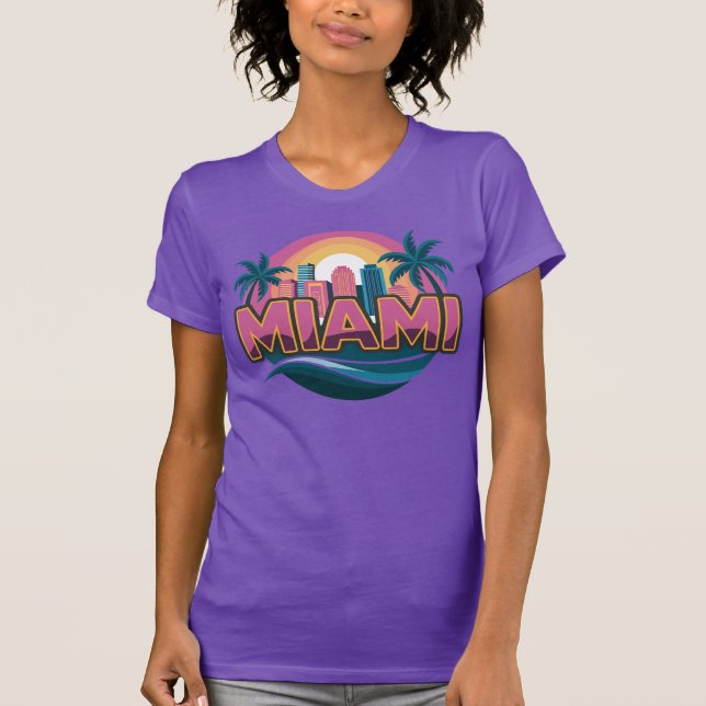 T-shirt Miami Floride États-Unis (Devant)