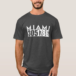 T-shirt MIAMI la Floride 305 et VILLE d'indicatif régiona