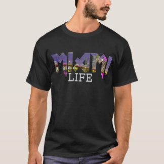 T-shirt Miami Skyline Floride Vintage Pride Retro