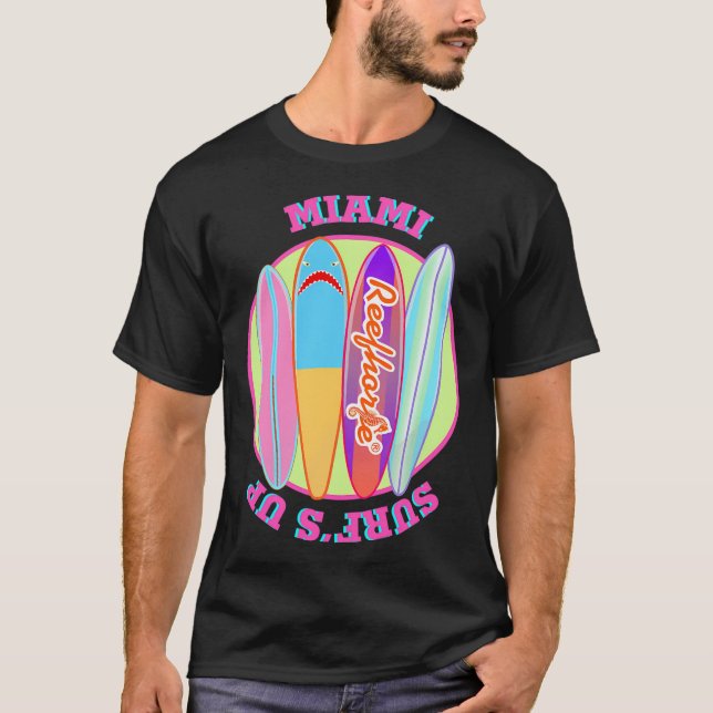 T-shirt Miami Surf's Up (Devant)