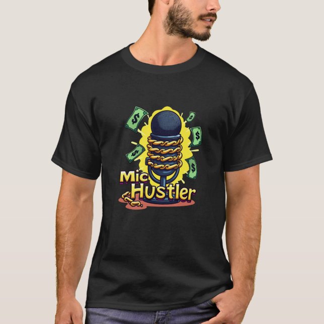 T-shirt Mic Hustler (Devant)