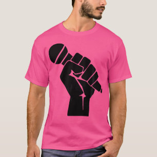 T-shirt Mic Raise - Vieux Hip hop Microphone Graphique