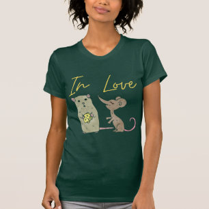 T-shirt Mice in love, love birds