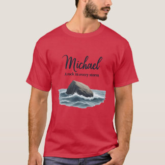 T-shirt Michael a un roc dans chaque tempête vintage