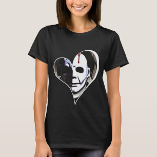 T-SHIRT MICHAEL MYERS FRAME HEART VALENTINE DAME