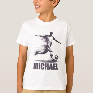 T-shirt Michael Soccer garçons Personnalisé Prénom Michae