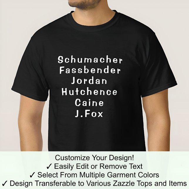 T-shirt Michael Tee Nom Entièrement Personnalisé Pour N'Im (Créateur téléchargé)