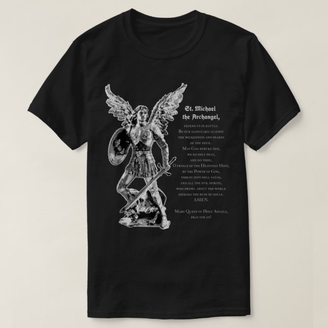 T-shirt Michael The Archangel Tee Christian  (Design devant)