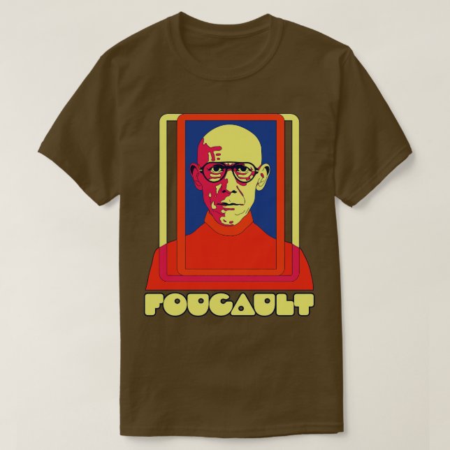 T-shirt Michel Foucault Style les années 70 (Design devant)