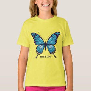T-shirt "Michel Oska - Élégant logo papillon filles