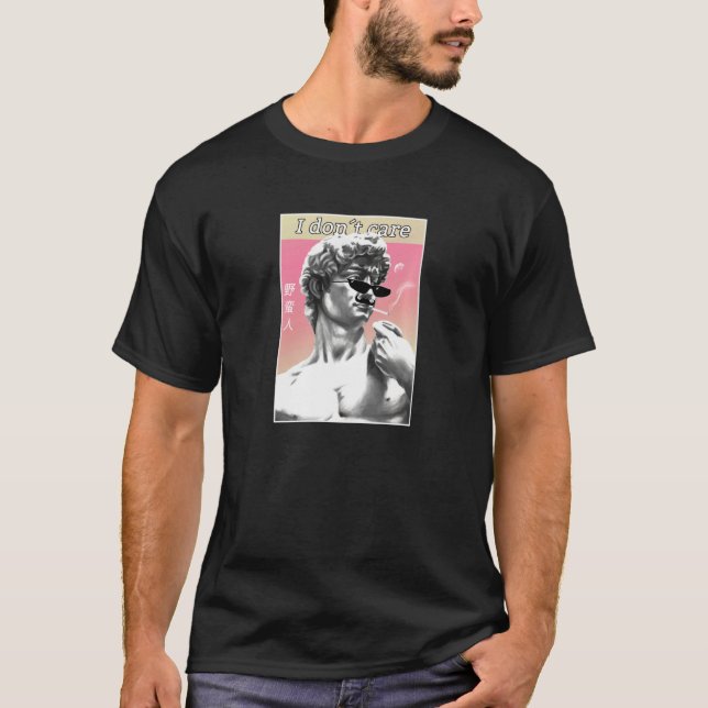 T-shirt Michelangelo 90s esthétique Vaporwave Mème I (Devant)