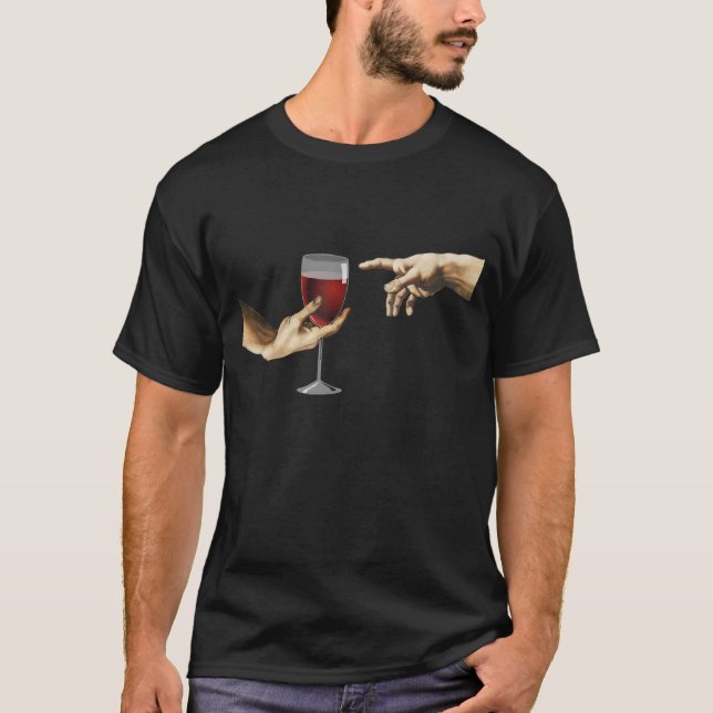 T-shirt Michelangelo Création D'Adam Art Vintage (Devant)