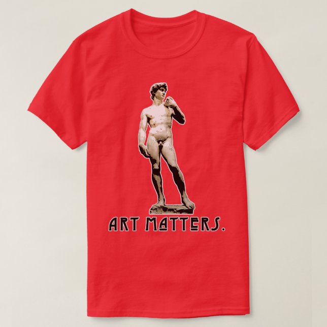 T-shirt Michelangelos David ART MATTERS (Design devant)