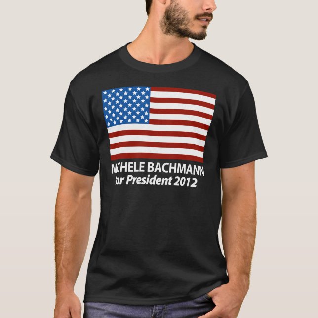 T-shirt Michele Bachmann pour le président 2012 (Devant)