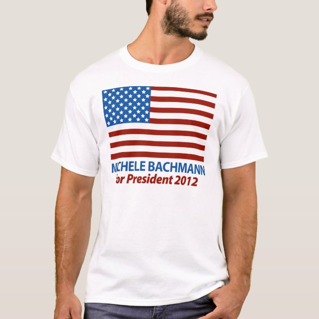 T-shirt Michele Bachmann pour le président 2012 (Devant)