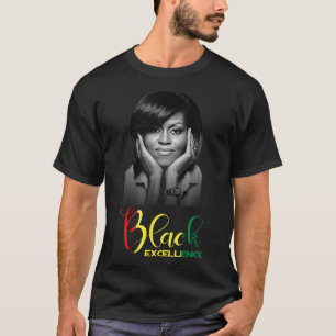 T-shirt Michelle Obama Black Excellence Black History Mont