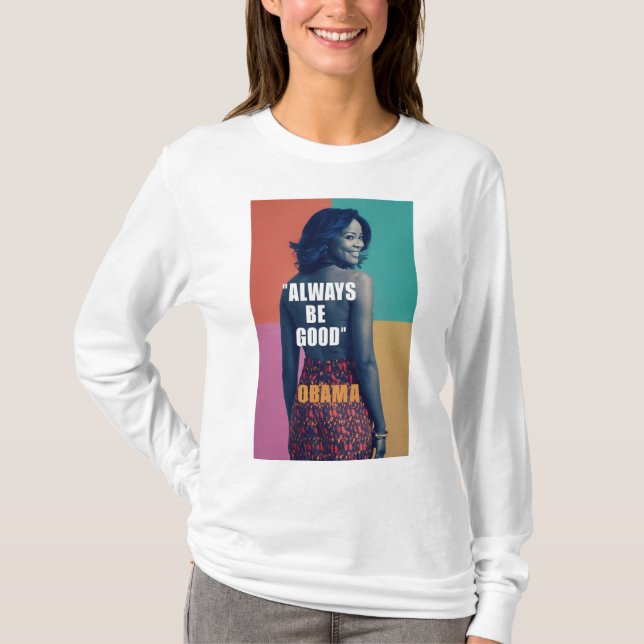 T-shirt "Michelle Obama : Influence gracieuse - Acceptez l (Devant)