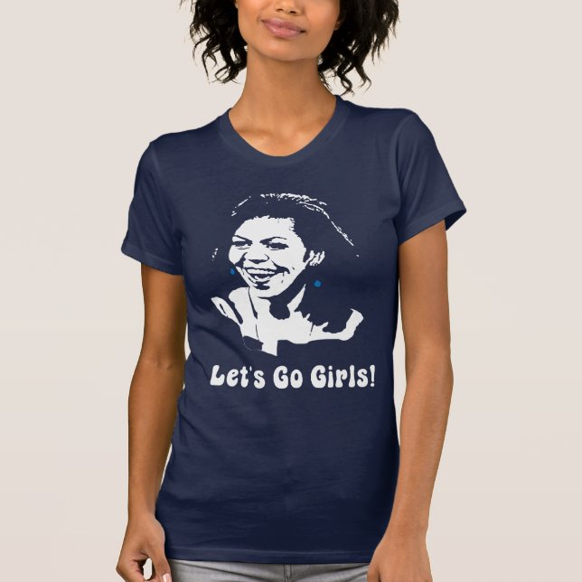 T-shirt Michelle Obama nous a laissés partir des filles ! (Devant)