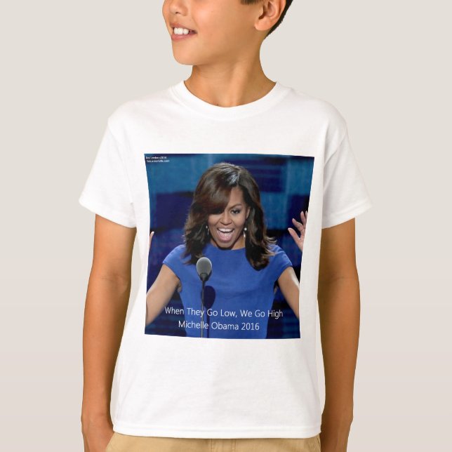 T-shirt Michelle Obama "Nous allons de l'avant" Objet de c (Devant)