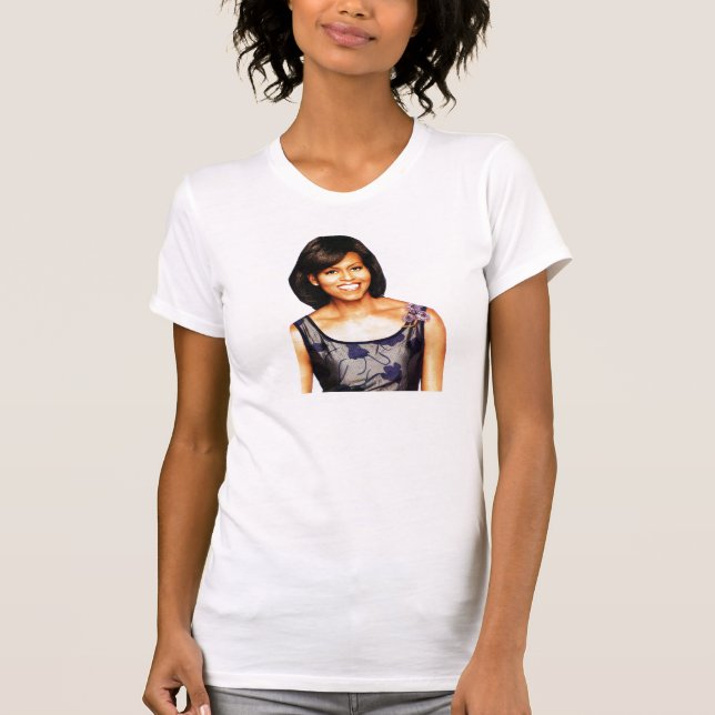 T-shirt MICHELLE OBAMA, pièce en t SOPHISTIQUÉE de DAME (Devant)