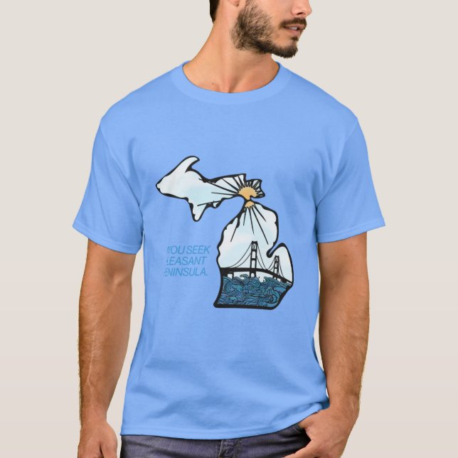 T-shirt Michigan avec sa devise Oversized (Devant)