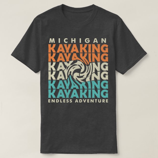 T-shirt michigan kayak adventure1 (Design devant)