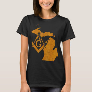 T-shirt Michigan Masons Grand Lodge F&am Freemason Père