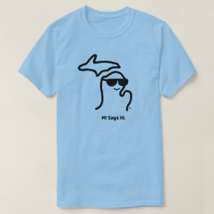 T-shirt Michigan - MI Says HI™