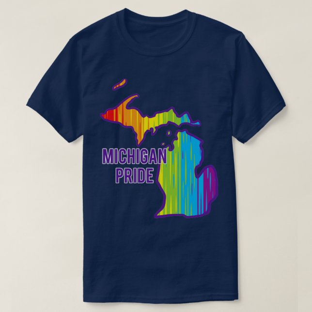 T-shirt Michigan Pride1 (Design devant)