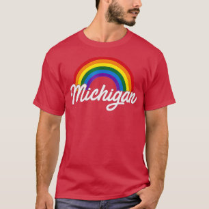 T-shirt Michigan Pride Gay Pride  gay flag