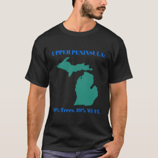 T-shirt Michigan Upper Peninsula 90rees 10 Wifi friends