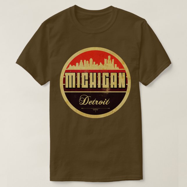 T-shirt Michigan Vintage (Design devant)