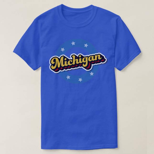T-shirt Michigan vintage1 (Design devant)