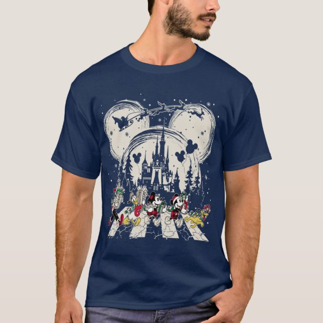 T-shirt Mickey and Friends Christmas friends (Devant)