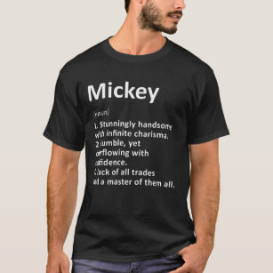 T-shirt Mickey Definition Nom personnalisé Amusant Anniver