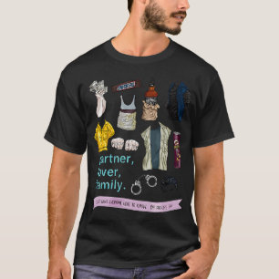 T-shirt Mickey Milkovich choses Flatlay - couleur