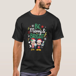 T-shirt Mickey Minnie Be Merry Bright