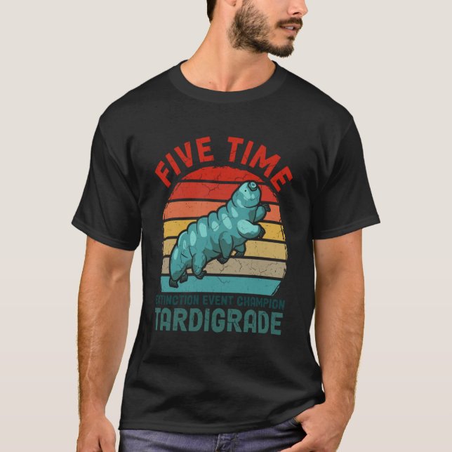 T-shirt Micro amateur de tardigrade événement d'extinction (Devant)
