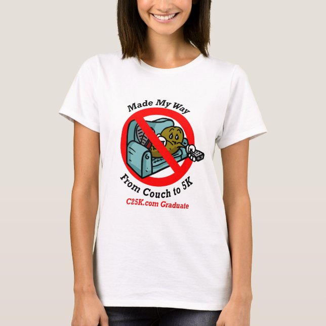 T-shirt micro de la fibre de la diplômée des dames (Devant)