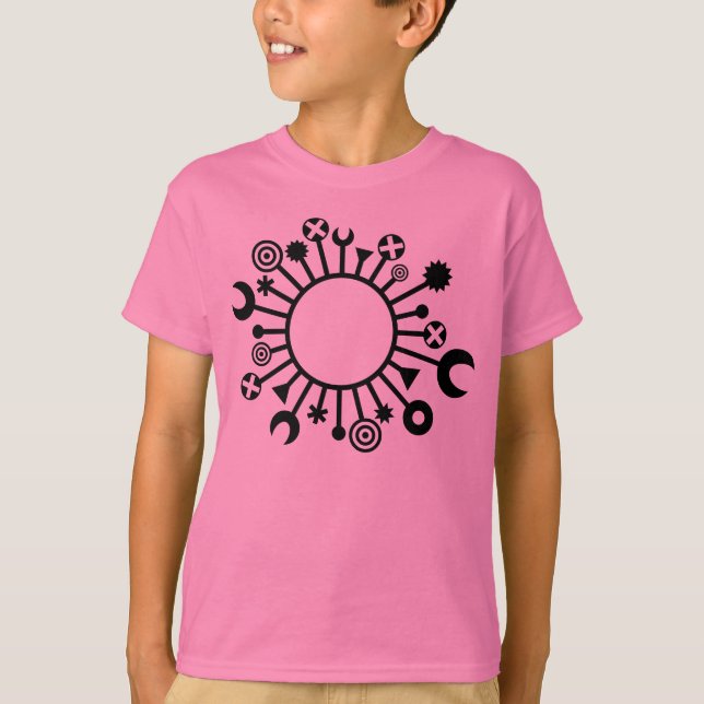 T-shirt micro-organisme - Noir (Devant)